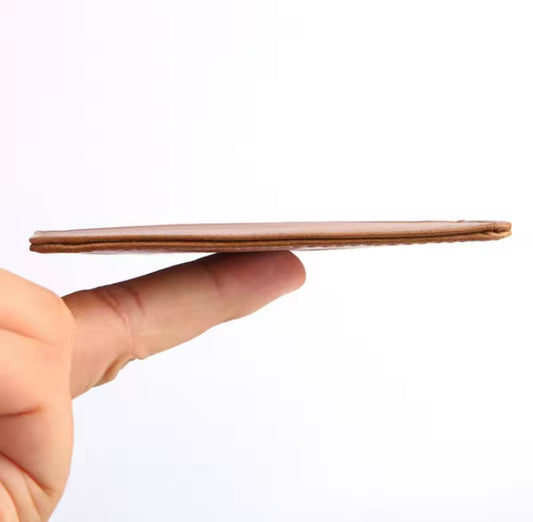 Minimalist Budget Wallet – Slim Leather Cash & Card Holder